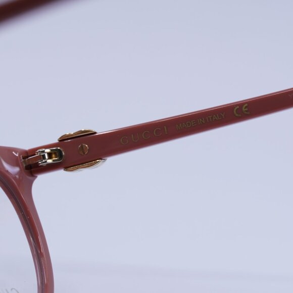 Gucci GG1074O 006 Eyeglasses Shiny Dark Pink 53mm Cat Eye Frame - Picture 7 of 10
